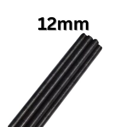 THREADED ROD – 12mm BLACK