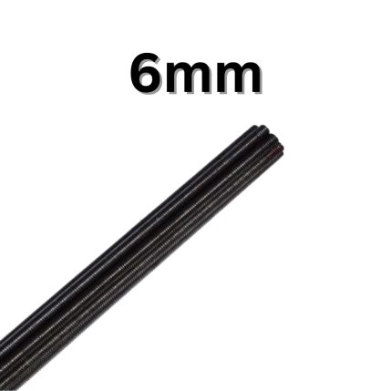 THREADED ROD – 6mm BLACK