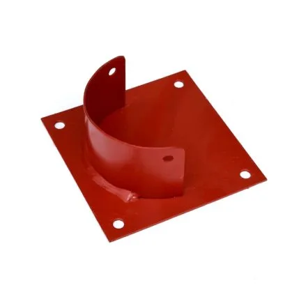 SQUARE BASE POLE BRACKET – 150mm