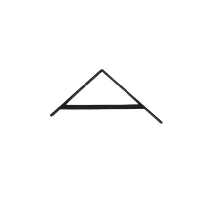 Shelf Bracket – Epoxy Black (300x250mm)