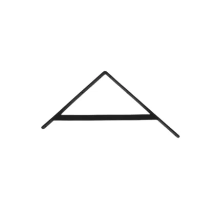 Shelf Bracket – Epoxy Black (350x300mm)
